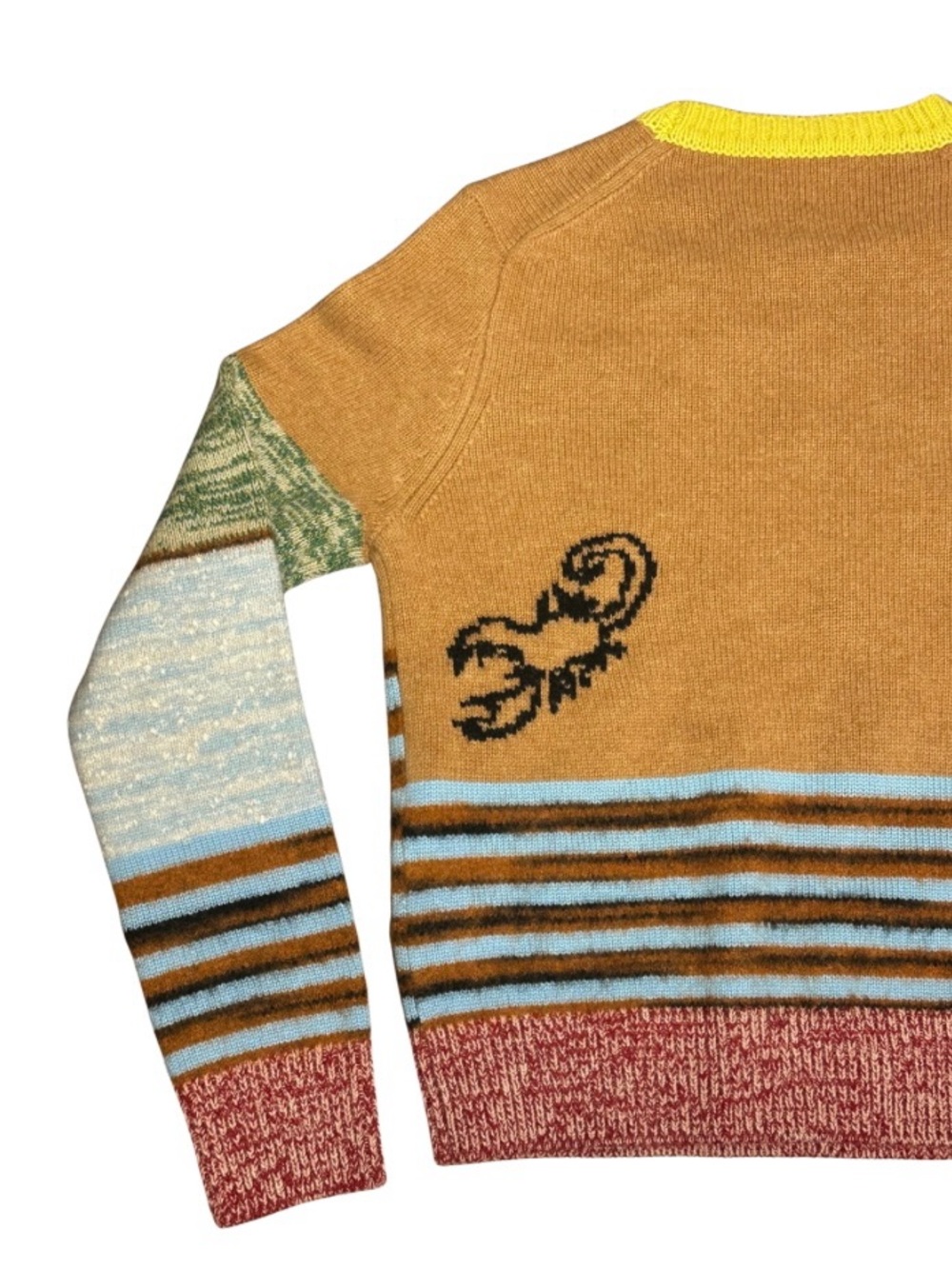 NWT Marc Jacobs Tattoo Crewneck Sweater Wool Alpaca Stripe Size S $475 AUTHENTIC - Picture 11 of 12